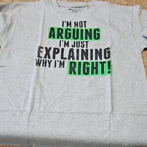 Garanimals Gray Tee with Green and Black Text